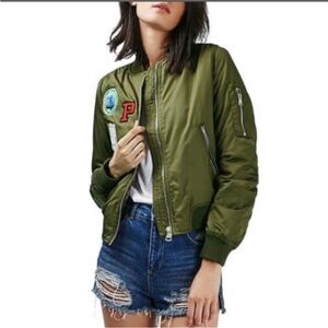 TopShop Bruce M1A Bomber Jacket Patch